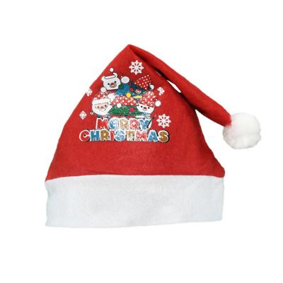 China Women Round Hot Sale Snowflake Christmas Decoration Hat Winter Festival Christmas Party Beanie Hats for sale