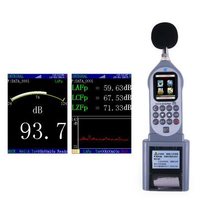 China AWA5688 Digital LCD Display Digital Decibel Audio Meter Sound Level Meter Noise Monitor 28 DB Meter 133 DB To AWA5688-2 for sale