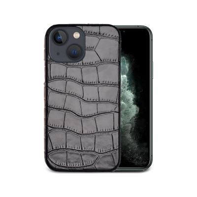 China 2021 New Big Anti-drop croc leather phone case for iphone 13 hot amazon cover case crocodile for iphone custom logo or metal logo for sale