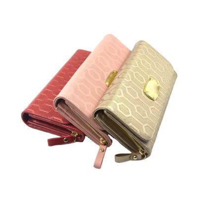 China Genuine Leather Wallet Phone Case PU Sublimation Multilayer Wallet For Zipper Woman for sale