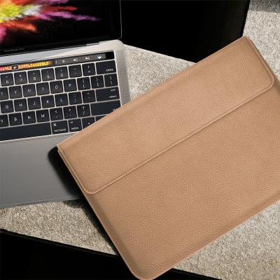 China Ysure Macbook waterproof leather laptop bag custom 13 inch 15 inch laptop folio case personalized leather for macbook for sale