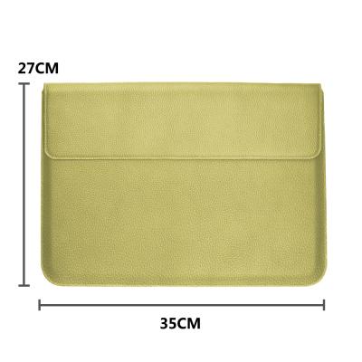 China Hot Selling Ysure 2022 15.6 Inch PU Leather Laptop Case Durable For MacBook Pro Waterproof Business Computer Bag With Logo for sale