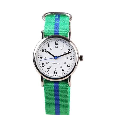 China 2021 Hot Sale 2021 Custom Watch Water Resistant Simple Logo Number Kids Attractive Nylon Weave Watch Strap for sale