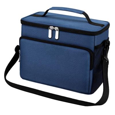 China Wholesale Fashion Design Polyester Insulated Cooler Lunch Bag Factory Fashion Design Insulated Fitness Cooler Lunch Bag for sale