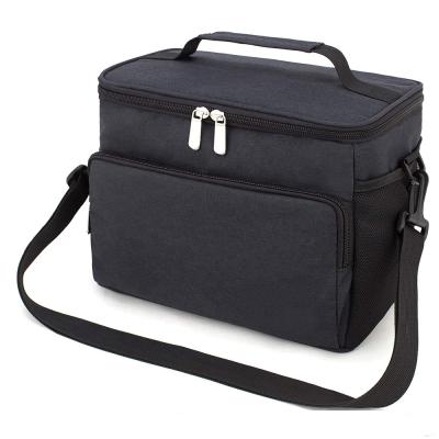 China Wholesale Custom Leakproof Reusable Insulated Cooler Lunch Bag Oxford Cooler Lunch Bag For Office Work for sale