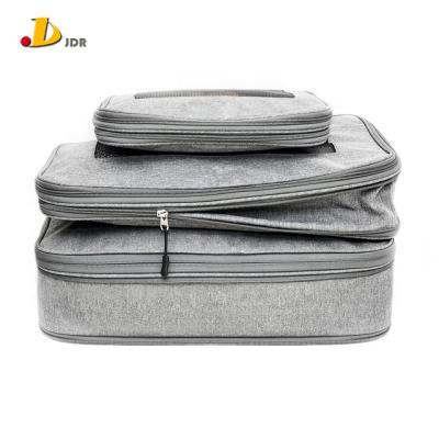 China Hot Selling Fashion Customized Luggage Bags Cube Compression Tote Travel Organizers for sale