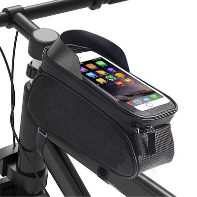 China Bicycle Accessories Bag Travel Water Resistant Bicycle Storage Bag Triangle Saddle Sight Pouch Hot Selling Bike Phone Recycling Bag for sale