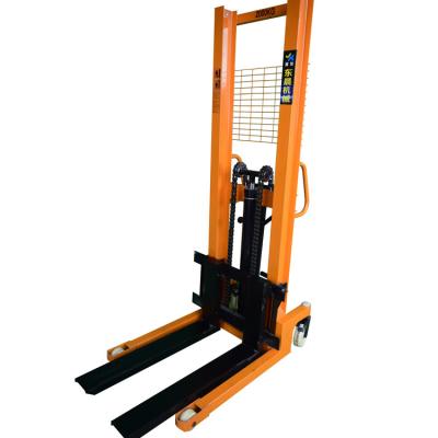 China Construction worksÂ   Adjustable Manual Forklift Hand Forklift 2ton Pallet Stacker for sale