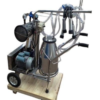 China food & Beverage Factory Stainless Steel Portable Double Top Mobile Automatic Milking Machine for sale