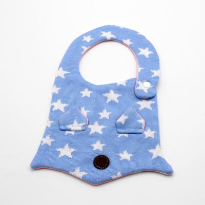 China Japan Fashion Antibacterial Design Soft Thick Organic Cotton Baby Bibs Super Simple Color Adjustable And Absorbent for sale