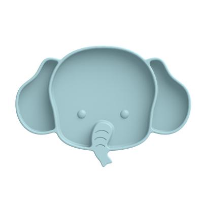 China New Arrival Best Selling Round Elephant Silicone Bowl Dish BPA Free Eco-Friendly INS For Babies And Child for sale