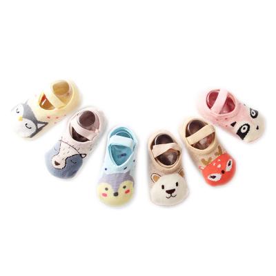 China Best Selling Anti-Shedding QUICK DRY Elastic Band Baby Floor Boat Sock Sweaty Soft Shoes Unisex for sale