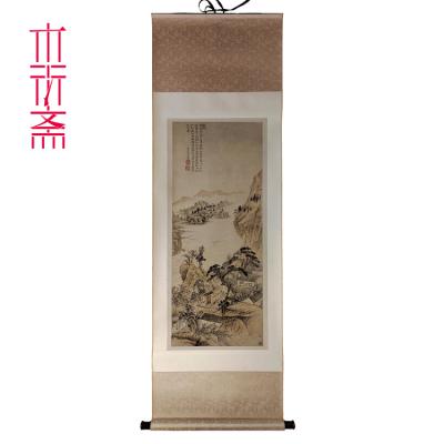 China Chinese painting home decorative painting pairs of chrysanthemums painting light color ink Chinese painting for sale