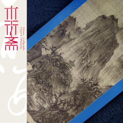 China Chinese Art Painting Qingluan Xiao Temple Diagram Scroll Painting Chinese Art Landscape Painting Wall for sale