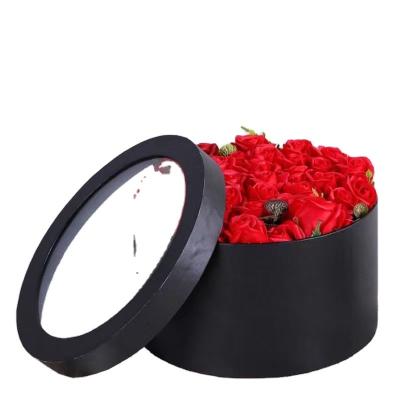 China Caja de flores de regalo de boda impresa a medida de papel duro resistente de cartón caja vacía para regalo en venta