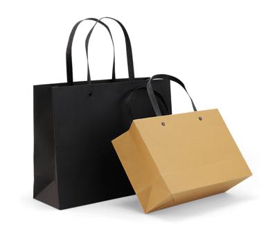 China Recycled Bulk Kraft Paper Bags Gift Shopping Embossing With Handles for sale