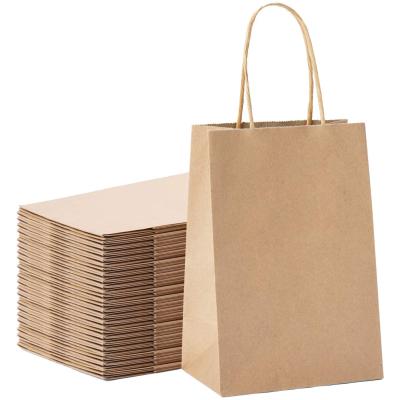 China Varnished Kraft Paper Gift Box Bag With Handles Food Delivery Customized for sale