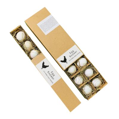 China Custom Unique Surprise Egg Trays Cardboard Paper Roll Packaging for Quail and Goose Eggs for sale