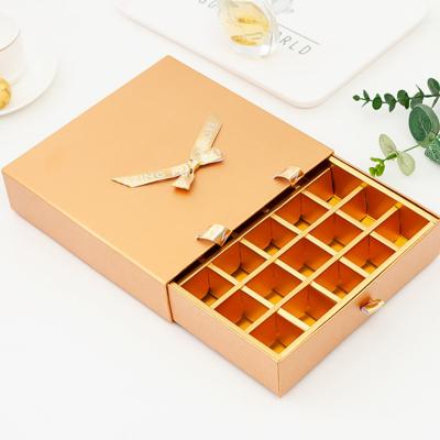 China Personalised Truffle Chocolate Box Paperboard Sliding Drawer CMYK Printing for sale