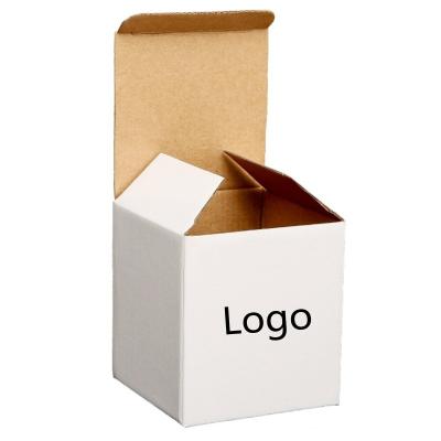 China Custom Logo Printed White Paper Folding Shipping Box for Craft Cosmetic Custom Design for sale