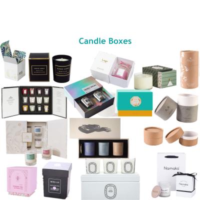 China ODM Gift Scented Luxury Candle Packaging Boxes Paperboard Liner In Bulk for sale