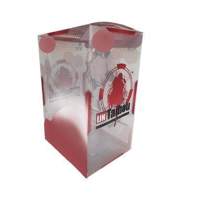 China Custom Favor Square Boxes Clear PVC Plastic Boxes for Gift Transparent Packaging Box for sale