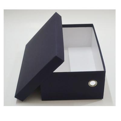 China Odm Men Blue Mailer Box Shoe Packaging Bulk Glossy Lamination for sale