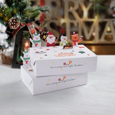 China Christmas Gift Packaging Folding Box Customizable Logo Printing For Cakes for sale