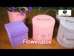 customized square tube circle round hat flower gift packing box with lid anniversary