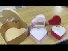 Customized factory luxurious heart-shaped flower gift box