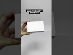 Small jewelry box with a magnetic flip cover