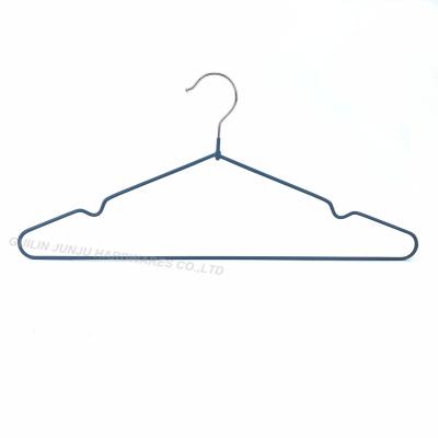 China Space Saving Amazon Wholesale Hot Sale Metal Coat Hangers Coat Cloth Metal Wire Hangers for sale