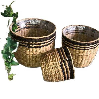 China Viable Wholesale Water Hyacinth Rattan Factory Supplier China Wicker Basket for sale