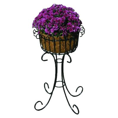 China Eco - Friendly Flower Pots Stand Up Planter 1 Tier Metal European Style For Garden Decoration for sale