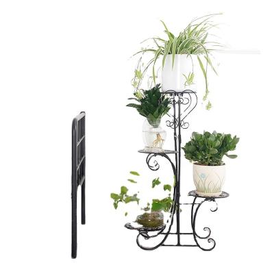 China Suitable for Home Decoration High Quality Chrome Plated Classic Metal Flower Stand for sale