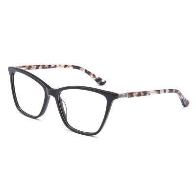 China Fashionable Leg Square Acetate Mirror Lace Frame Color Optical View Frame for sale