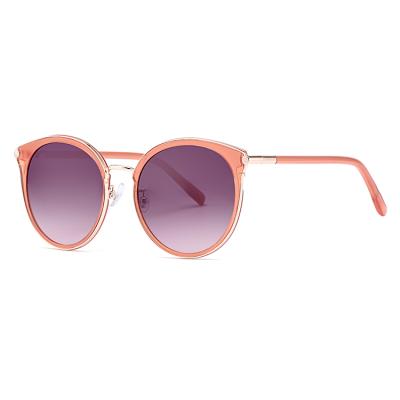 China Fashion sunglasses 2021 elegant ladies metallic and acetate shape sunglasses for sale