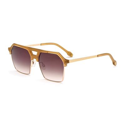 China Fashion Sunglasses 2021 High Quality Vintage Sun Glasses Half Frame Shades Sunglasses for sale