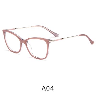 China Fashion Optical Frames High Grade Designer Optical Womens Pink Custom Glass Eyewear Frames for sale