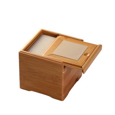 China Recyclable Wooden Box Suitcase Bamboo Keepsake Gift Box for sale