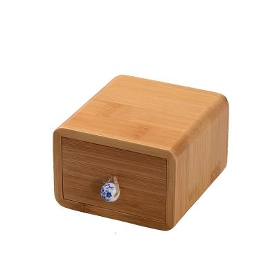 China Handmade Small Bamboo Box Packaging Wooden Perfume Box Jewelry Box for sale