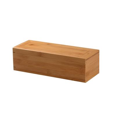 China Sustainable Promotional Band Bamboo Box With Cover for sale