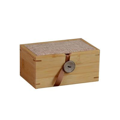 China Recyclable Bamboo Packaging Wooden Box For Gift Keepsake Wooden Box for sale