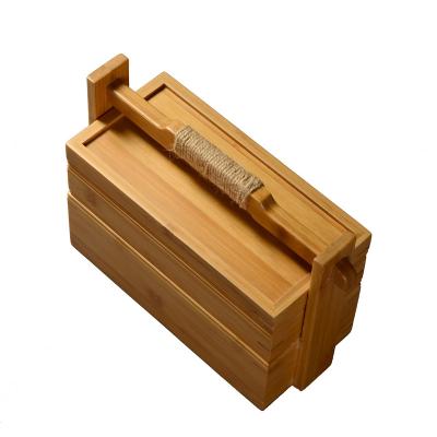 China Recyclable Bamboo Wooden Box Wooden Box With Custom Logo Wooden Tea Box for sale