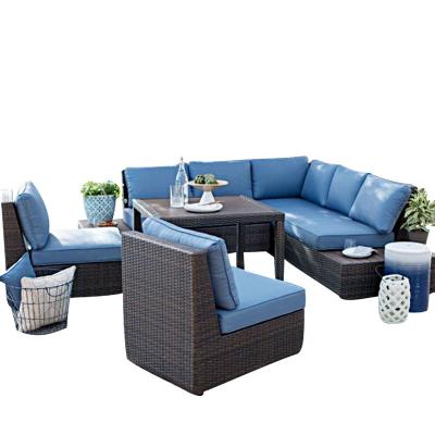 China Contemporary Contemporary Outdoor Sofa for Garden Villas & Sun Rooms Casual Rattan Furniture for Hotels Parks Courtyards for sale