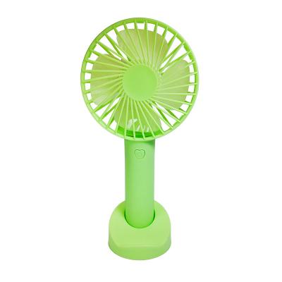 China Hotel Mini Handheld Fan Portable Usb Rechargeable Battery Cooling Desktop With Cell Phone Bracket 3 Low Modes For Outdoor Travel for sale