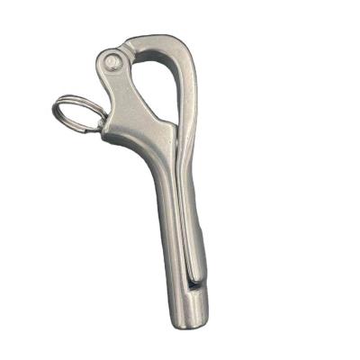 China Heavy Industry SS316 Marine Boat Cable Quick Release Safety Wire Escape Hook for sale