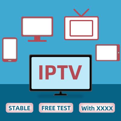 China IPTV subscription 12 months free trial with iptv m3u support android tv box pc reseller smart panel m3u for sale