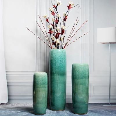 China Modern and simple European hotel decoration flower arrangement living room large modern floor vases for sale