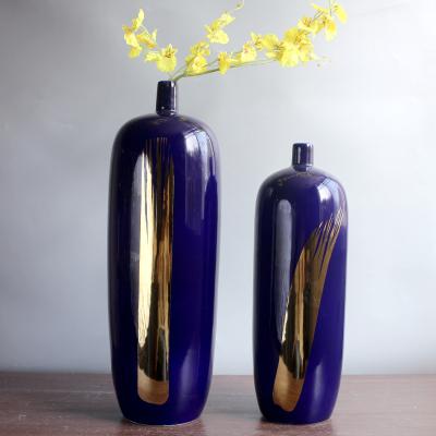 China Europe Nordic Simple Modern Simple Dry Flower Arrangement Large Vase Ceramic Floor Vases In Living Room Large for sale